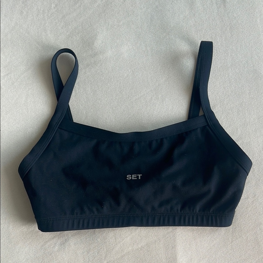 SET Active Midnight Black Sports Bra